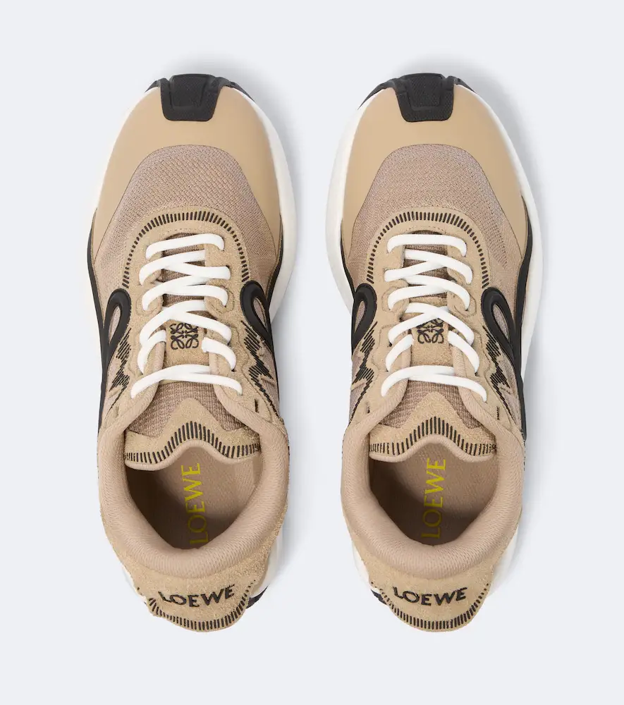 Loewe Pogo suede-trimmed sneakers | Thumbnail 2 Loewe Pogo suede-trimmed sneakers | Thumbnail 2