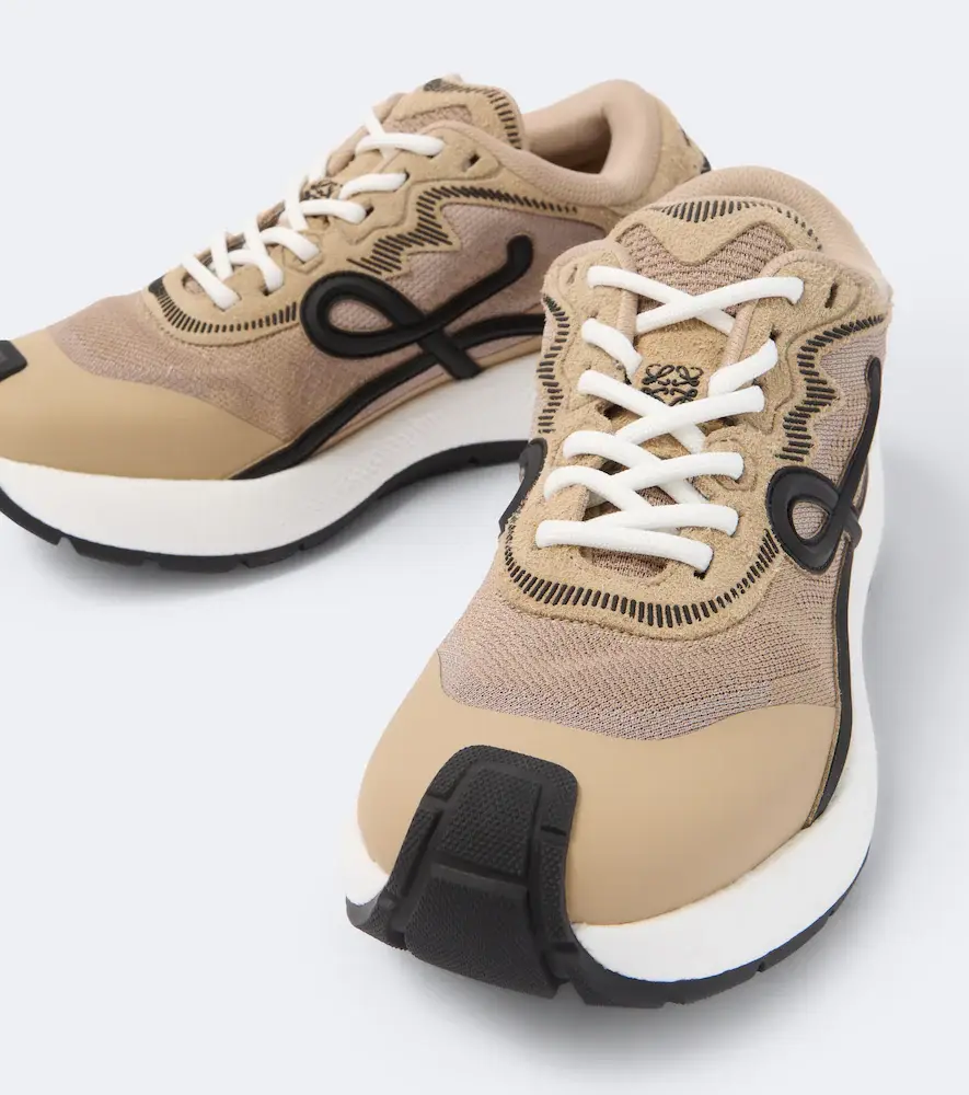 Loewe Pogo suede-trimmed sneakers | Thumbnail 3 Loewe Pogo suede-trimmed sneakers | Thumbnail 3