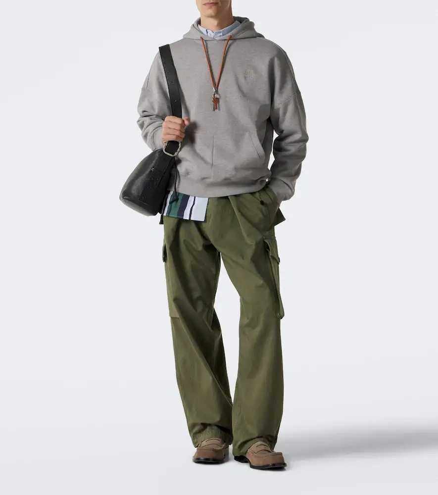 Loewe Anagram cotton fleece hoodie | Thumbnail 4 Loewe Anagram cotton fleece hoodie | Thumbnail 4