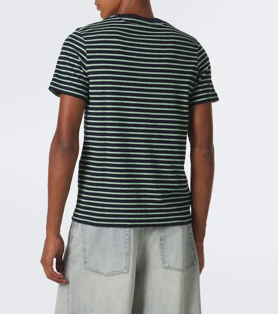 Loewe Striped cotton-blend terry T-shirt | Thumbnail 2 Loewe Striped cotton-blend terry T-shirt | Thumbnail 2
