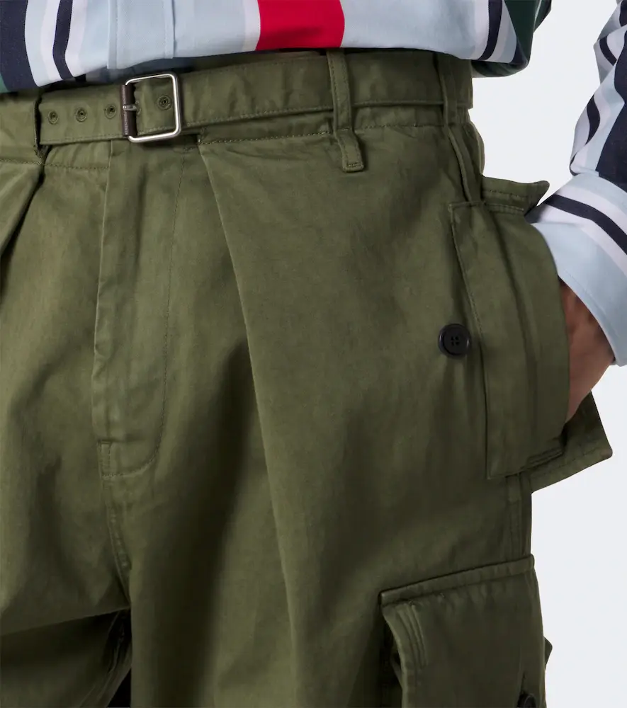 Loewe Cotton satin cargo pants | Thumbnail 3 Loewe Cotton satin cargo pants | Thumbnail 3