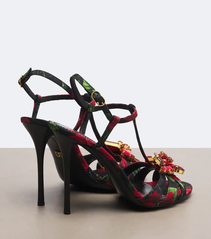 Dolce & Gabbana Embellished floral brocade sandals | Thumbnail 2 Dolce & Gabbana Embellished floral brocade sandals | Thumbnail 2