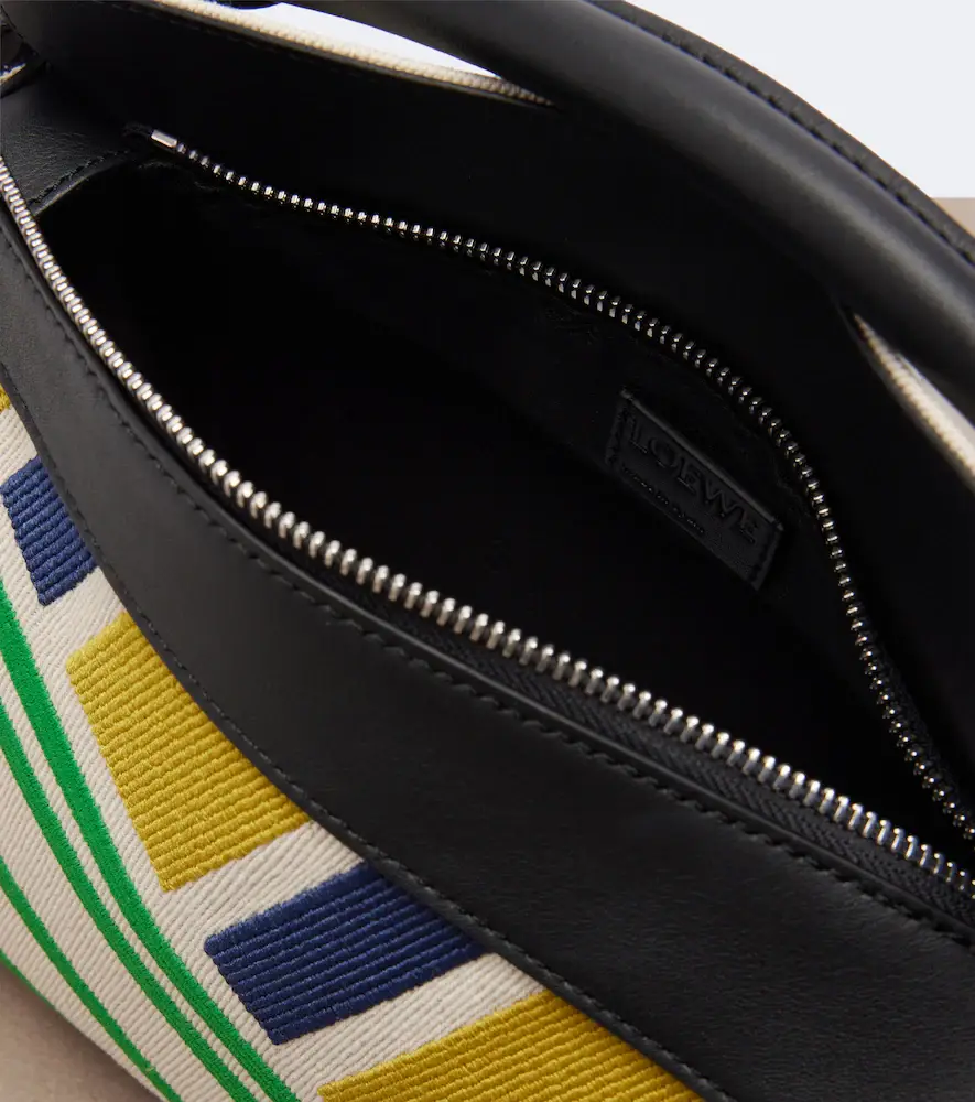 Loewe Puzzle Small striped top-handle bag | Thumbnail 4 Loewe Puzzle Small striped top-handle bag | Thumbnail 4