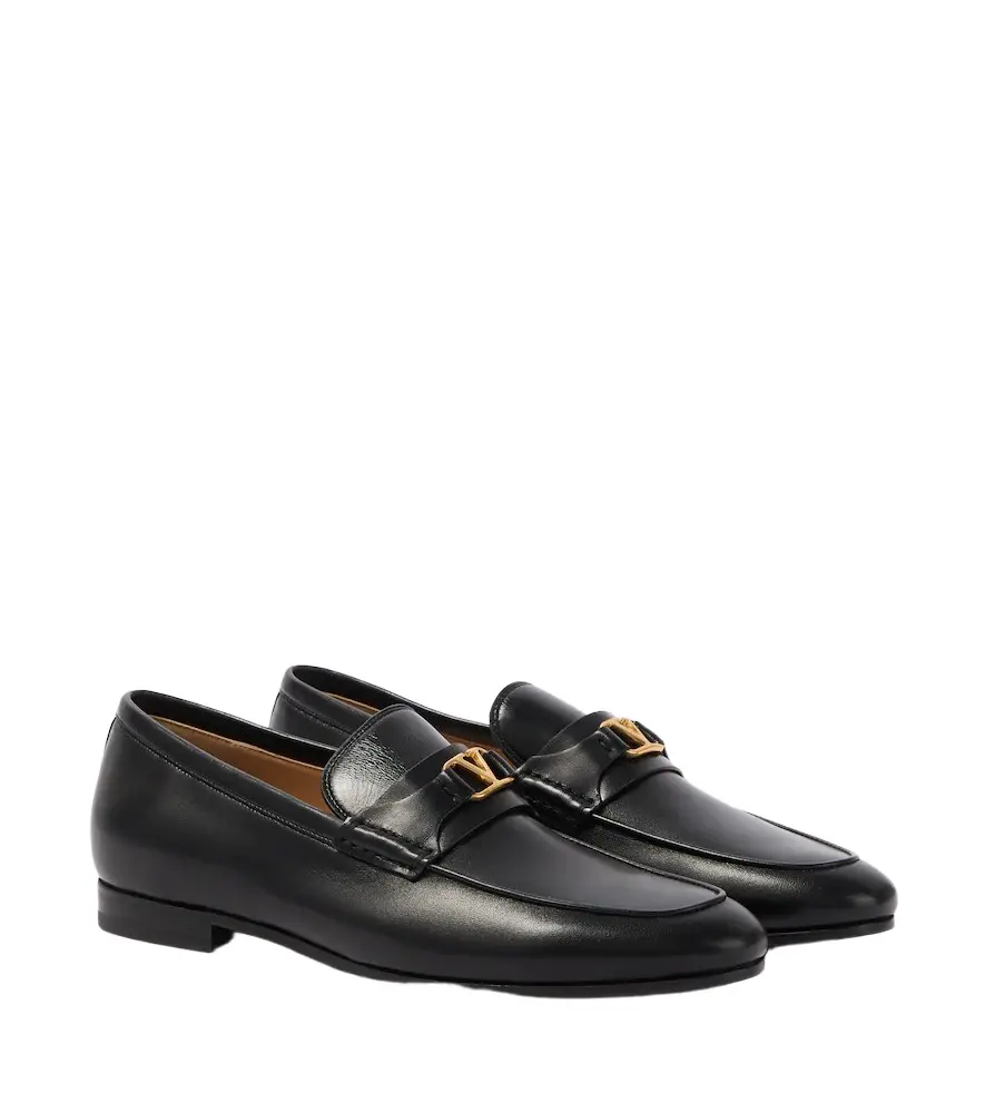Valentino Garavani VLogo leather penny loafers | Image 1 Valentino Garavani VLogo leather penny loafers | Image 1
