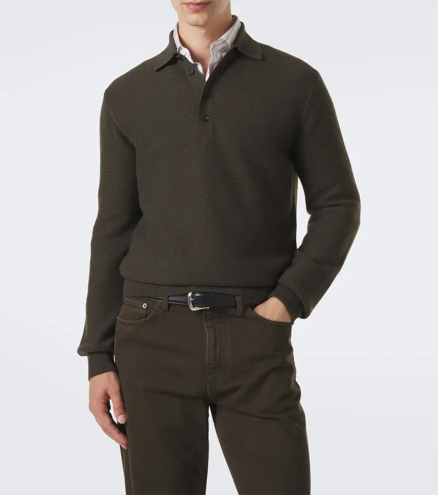Zegna Cashmere polo sweater | Thumbnail 2