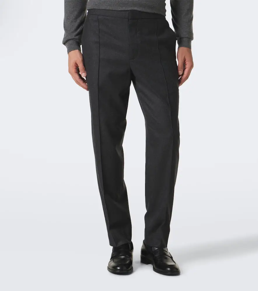 Zegna Wool, silk, and cashmere straight pants | Thumbnail 2