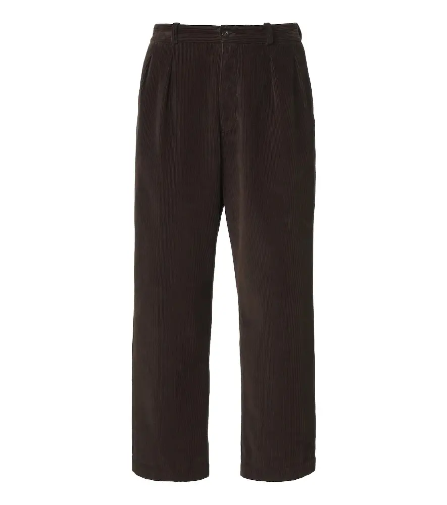 The Row Tuxo pleated cotton corduroy wide-leg pants | Image 1 The Row Tuxo pleated cotton corduroy wide-leg pants | Image 1