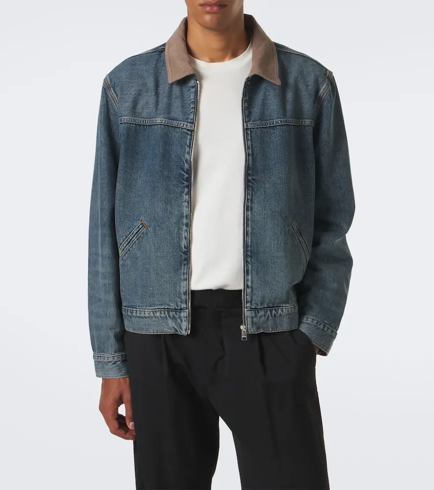 Frame Corduroy-trimmed denim jacket | Thumbnail 4 Frame Corduroy-trimmed denim jacket | Thumbnail 4