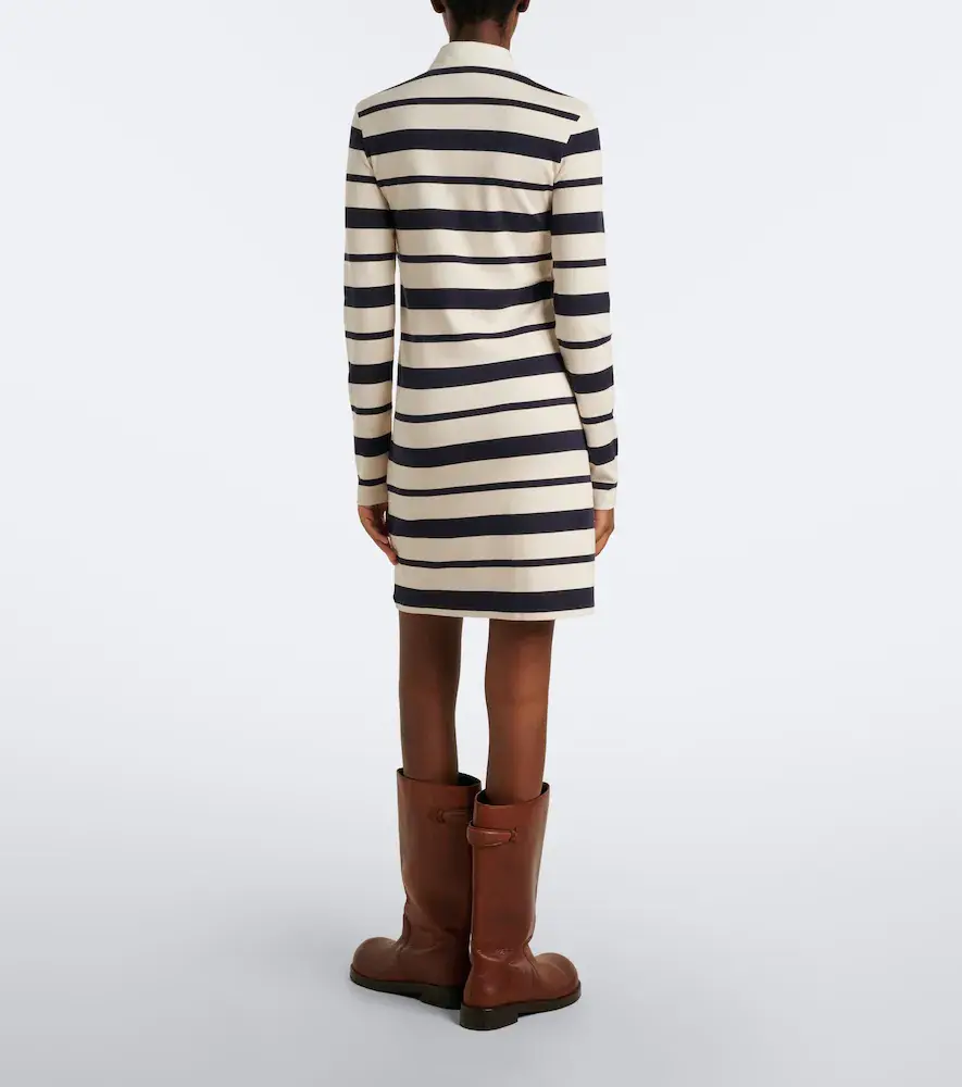 Acne Studios Striped cotton-blend jersey polo dress | Thumbnail 5 Acne Studios Striped cotton-blend jersey polo dress | Thumbnail 5