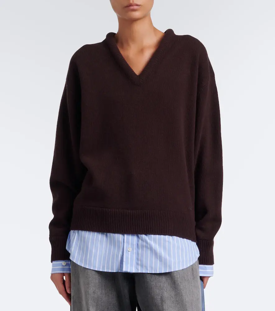 Acne Studios Layered wool sweater | Thumbnail 3