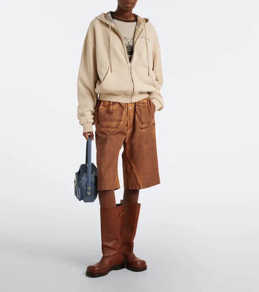 Acne Studios Cotton jersey zip-up hoodie | Thumbnail 2 Acne Studios Cotton jersey zip-up hoodie | Thumbnail 2
