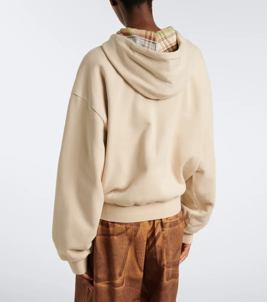 Acne Studios Cotton jersey zip-up hoodie | Thumbnail 4 Acne Studios Cotton jersey zip-up hoodie | Thumbnail 4