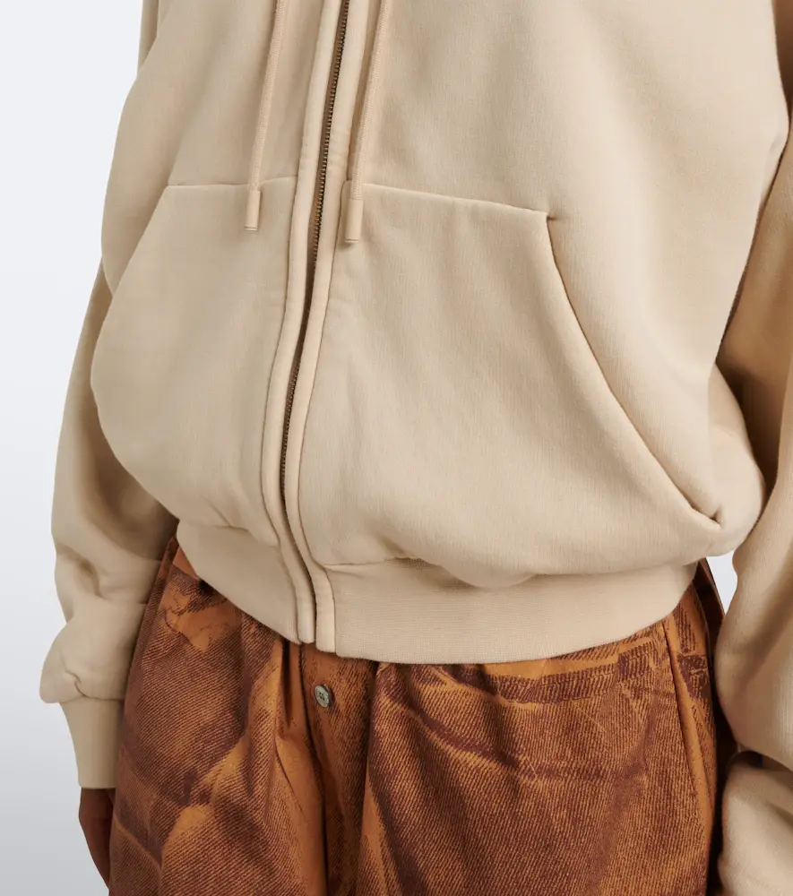 Acne Studios Cotton jersey zip-up hoodie | Thumbnail 5 Acne Studios Cotton jersey zip-up hoodie | Thumbnail 5