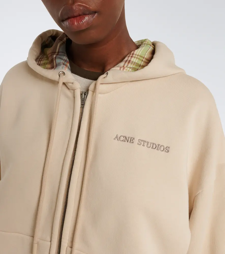 Acne Studios Cotton jersey zip-up hoodie | Thumbnail 6 Acne Studios Cotton jersey zip-up hoodie | Thumbnail 6