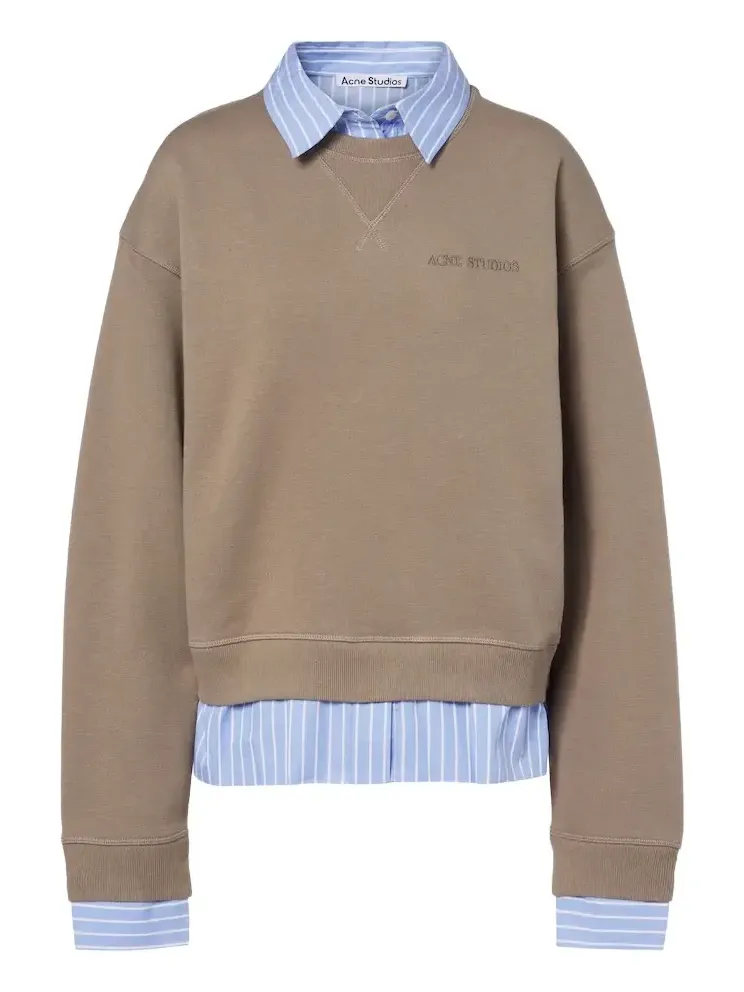 Layered cotton jersey sweatshirt Layered cotton jersey sweatshirt