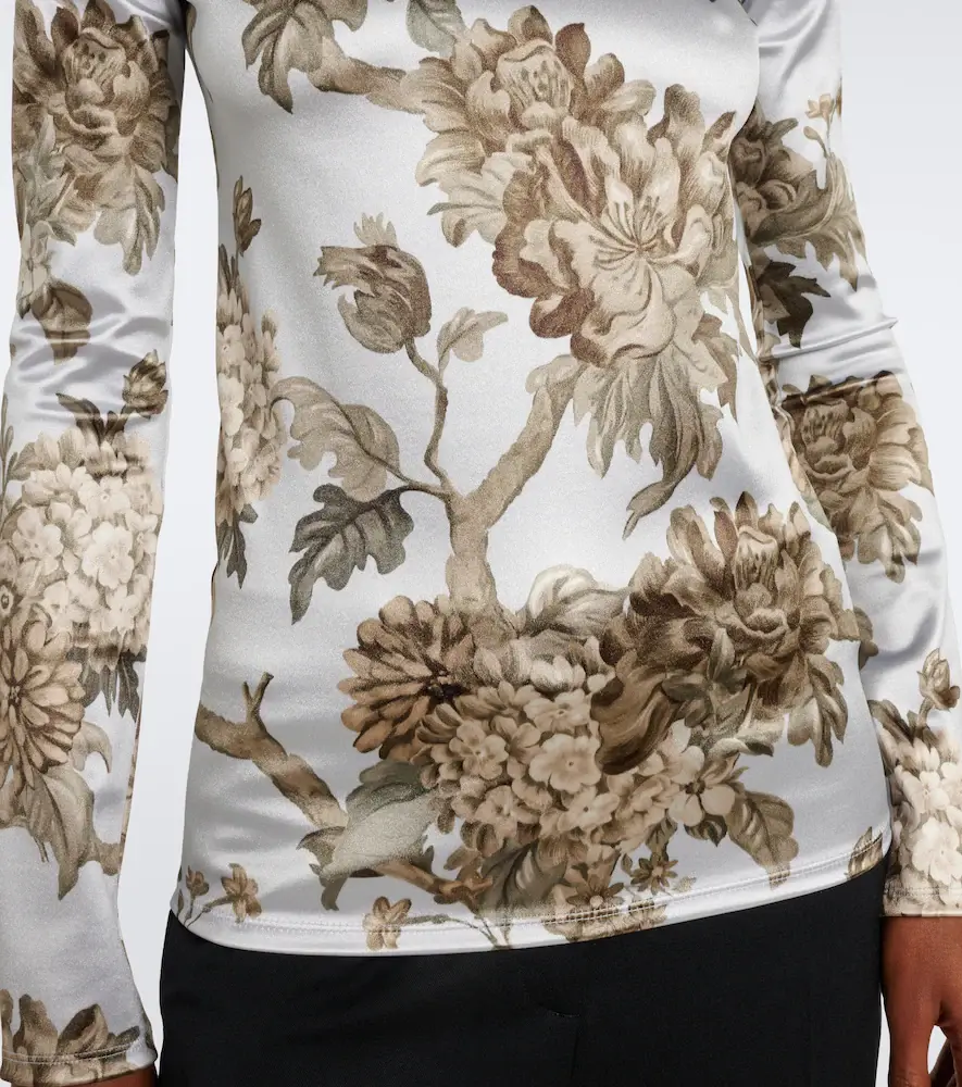 Acne Studios Floral turtleneck top | Thumbnail 4 Acne Studios Floral turtleneck top | Thumbnail 4