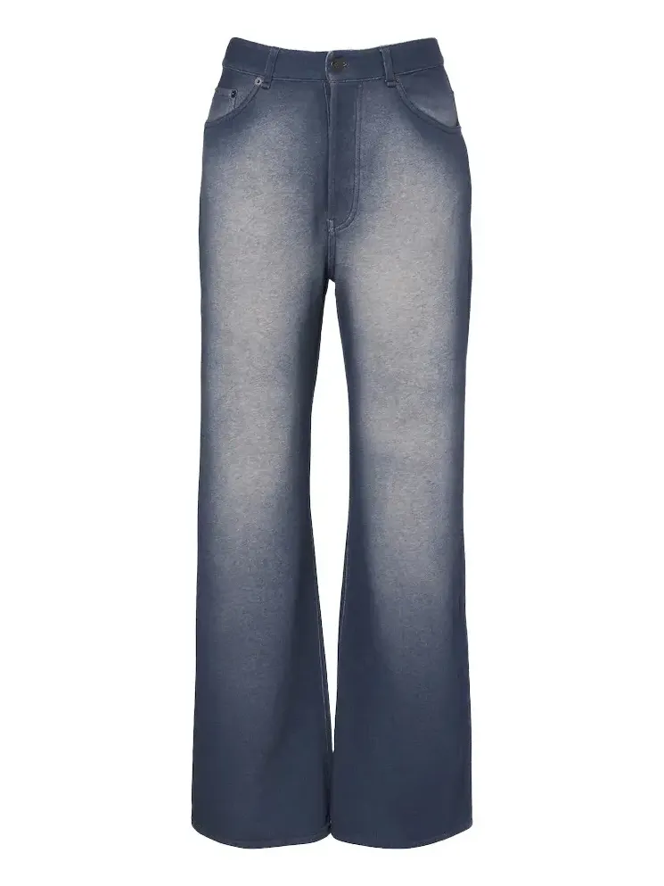 Cotton fleece wide-leg pants Cotton fleece wide-leg pants