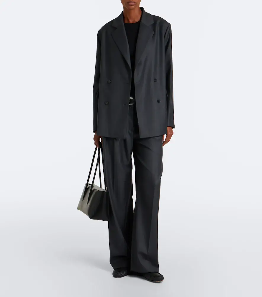 Loulou de Saison Sbiru virgin wool wide-leg pants | Thumbnail 2 Loulou de Saison Sbiru virgin wool wide-leg pants | Thumbnail 2