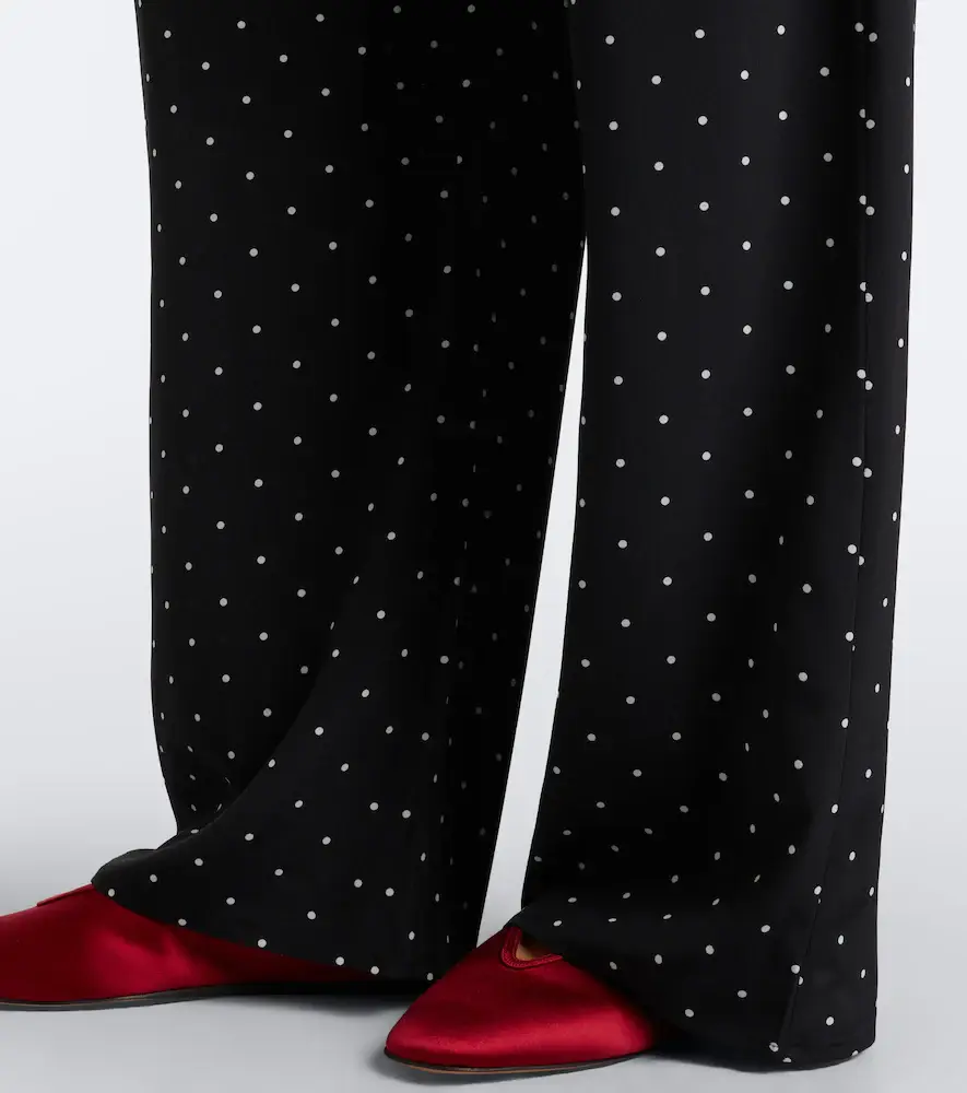 ASCENO Austin polka-dot silk wide-leg pants | Thumbnail 2 ASCENO Austin polka-dot silk wide-leg pants | Thumbnail 2