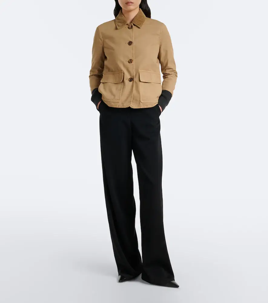 The Row Benka corduroy-trimmed cotton jacket | Thumbnail 5 The Row Benka corduroy-trimmed cotton jacket | Thumbnail 5