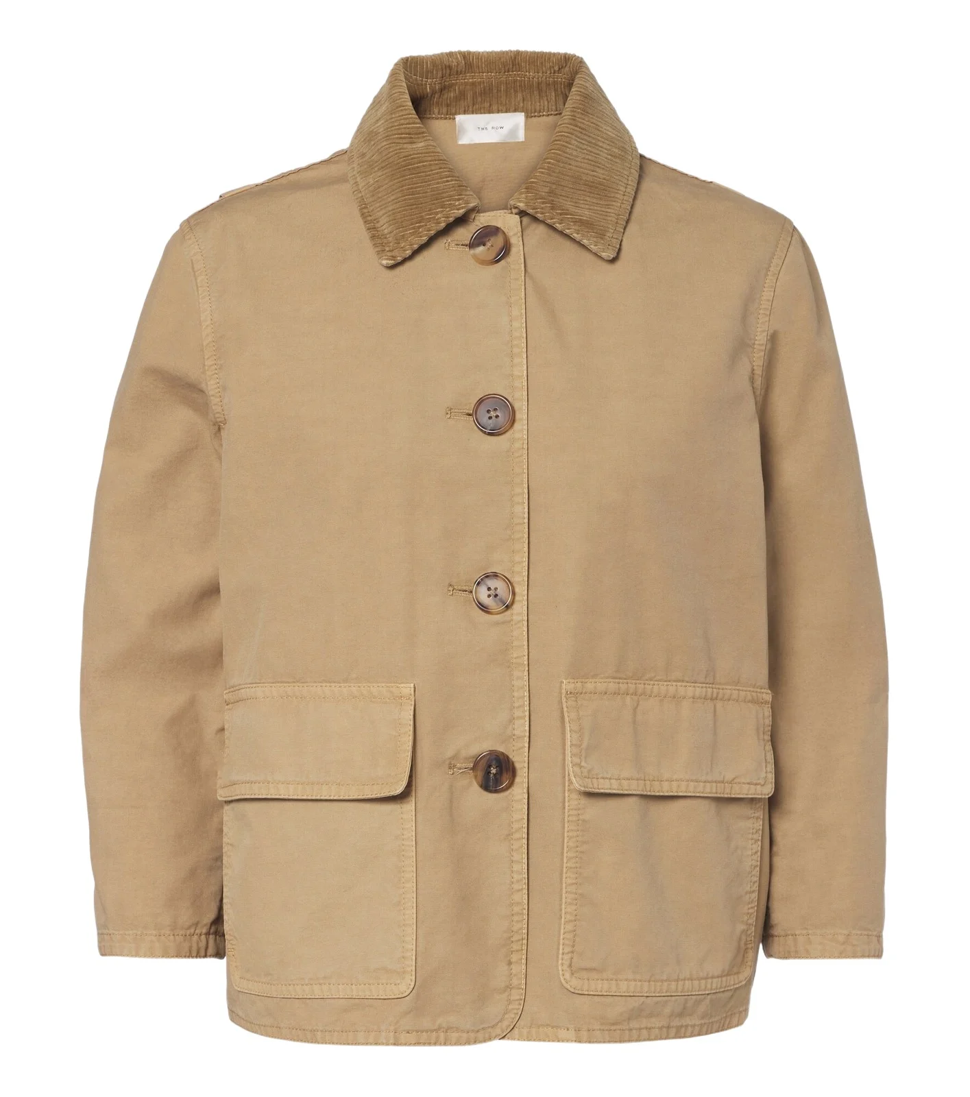 The Row Benka corduroy-trimmed cotton jacket