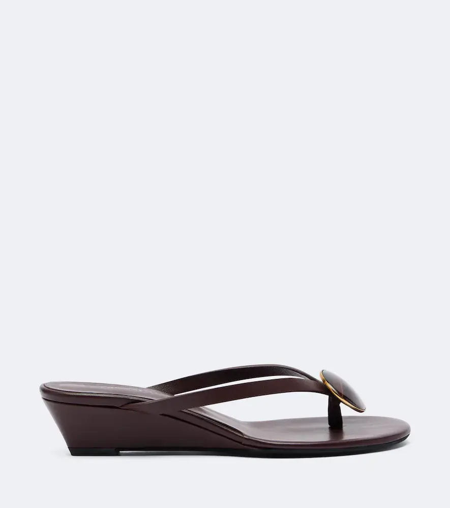 Christopher Esber Aura Quartz leather wedge thong sandals | Thumbnail 2 Christopher Esber Aura Quartz leather wedge thong sandals | Thumbnail 2