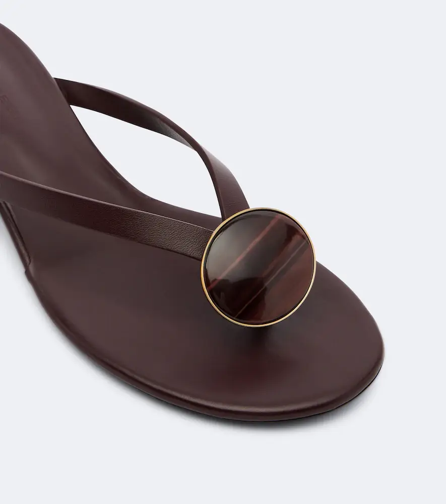 Christopher Esber Aura Quartz leather wedge thong sandals | Thumbnail 3 Christopher Esber Aura Quartz leather wedge thong sandals | Thumbnail 3