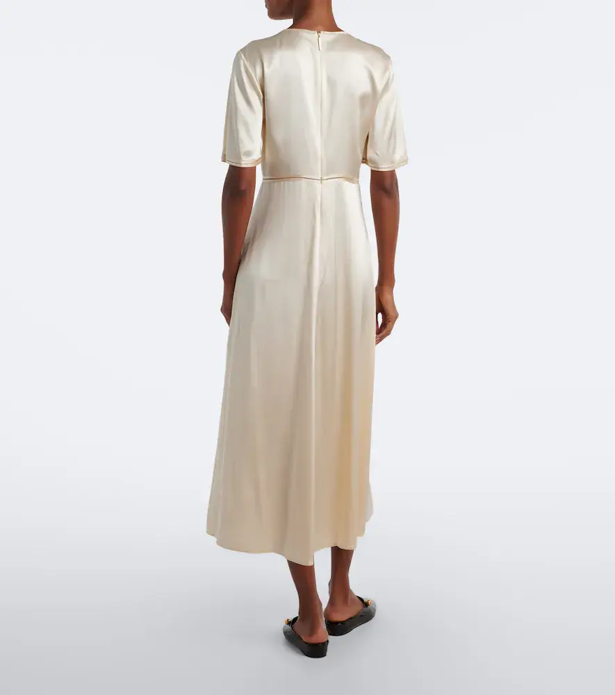 Joseph Aura silk satin midi dress | Thumbnail 5