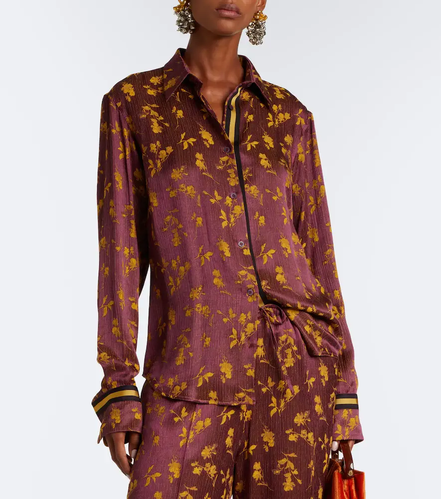 Dries Van Noten Floral jacquard shirt | Thumbnail 2