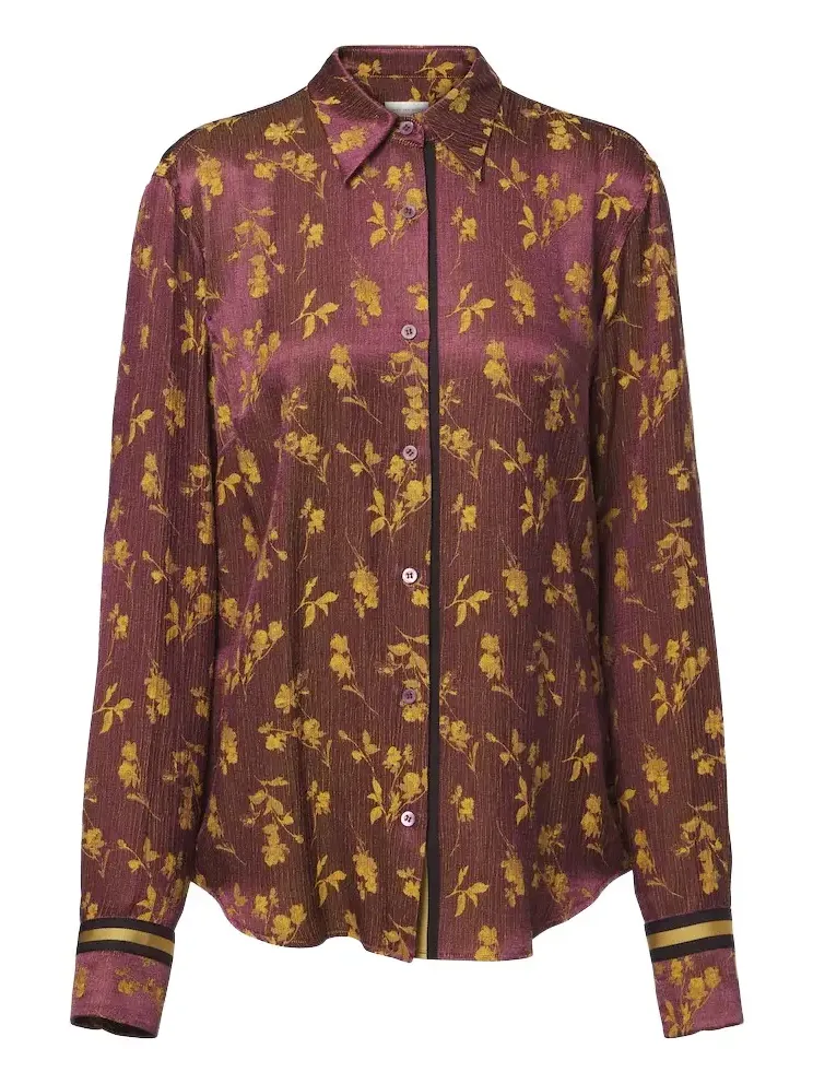 Floral jacquard shirt