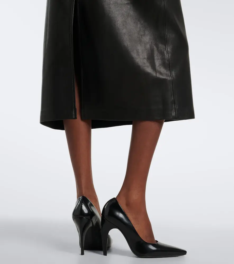 Nour Hammour Alana leather pencil skirt | Thumbnail 3