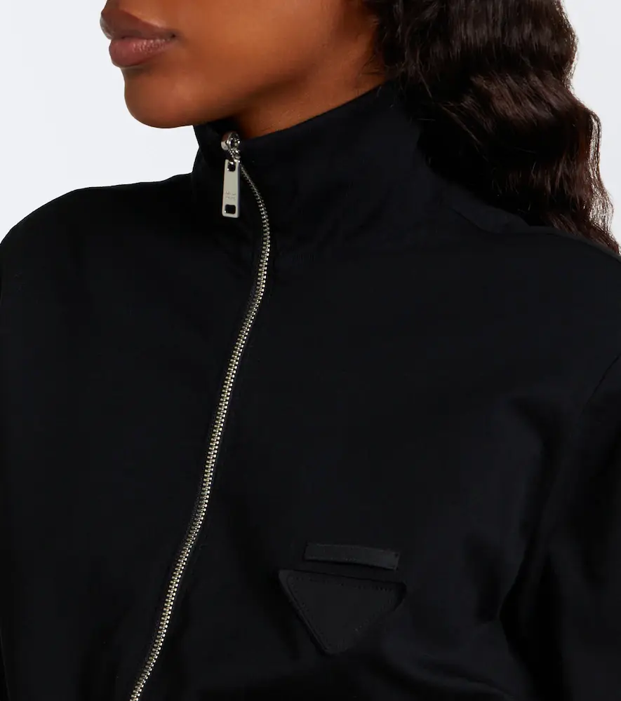 Prada Reversible cotton and Re-Nylon blouson jacket | Thumbnail 5 Prada Reversible cotton and Re-Nylon blouson jacket | Thumbnail 5