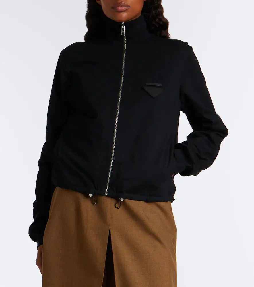 Prada Reversible cotton and Re-Nylon blouson jacket | Thumbnail 6 Prada Reversible cotton and Re-Nylon blouson jacket | Thumbnail 6