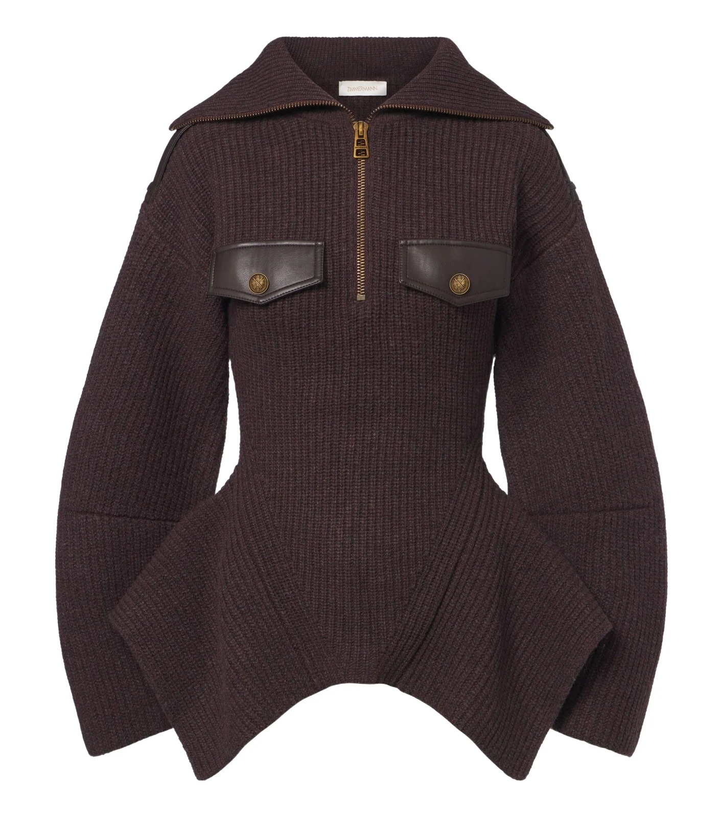 Valiant wool-blend half-zip sweater Valiant wool-blend half-zip sweater