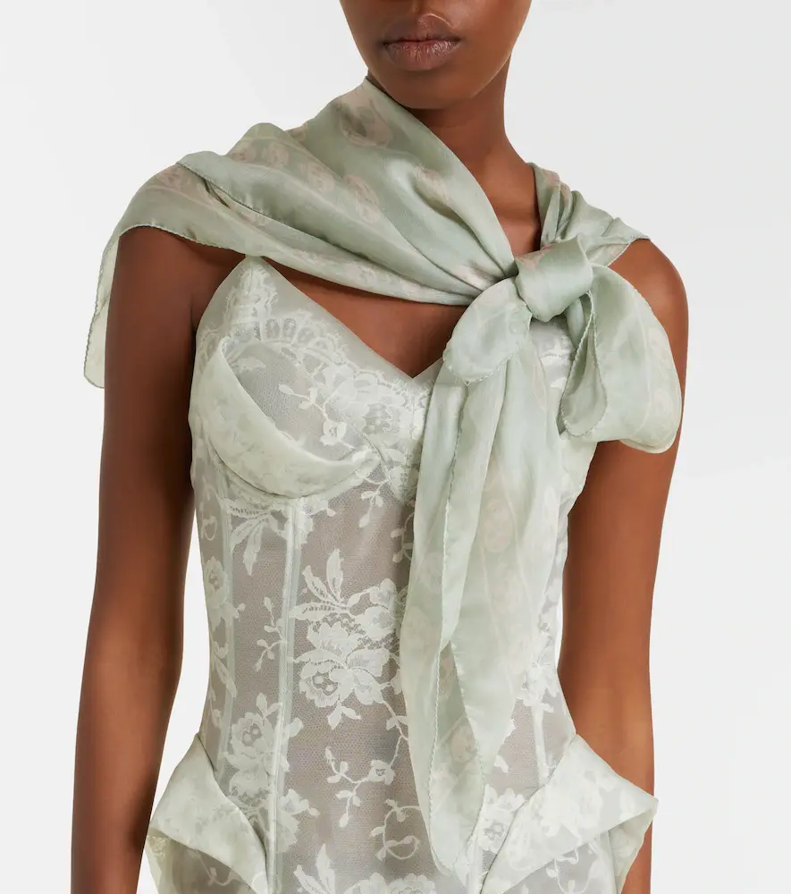 Alexander McQueen Skull silk scarf | Thumbnail 2