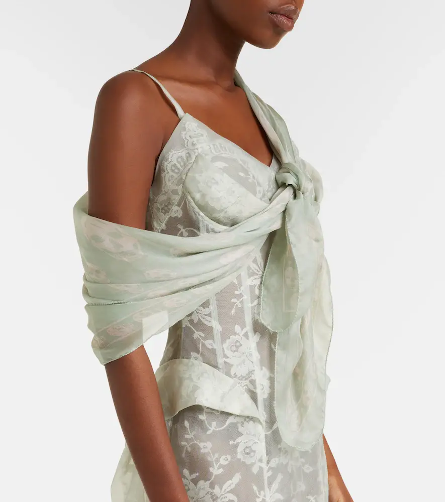 Alexander McQueen Skull silk scarf | Thumbnail 3