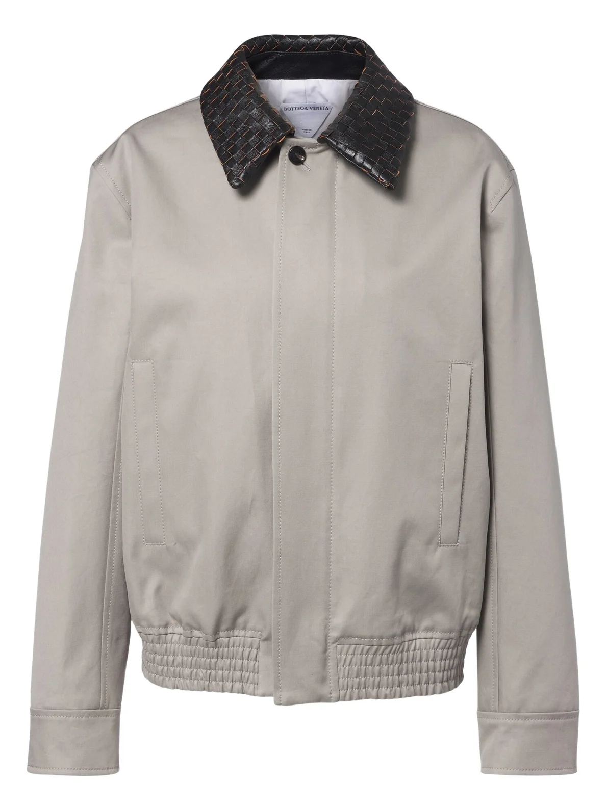 Intrecciato oversized cotton blouson jacket Intrecciato oversized cotton blouson jacket