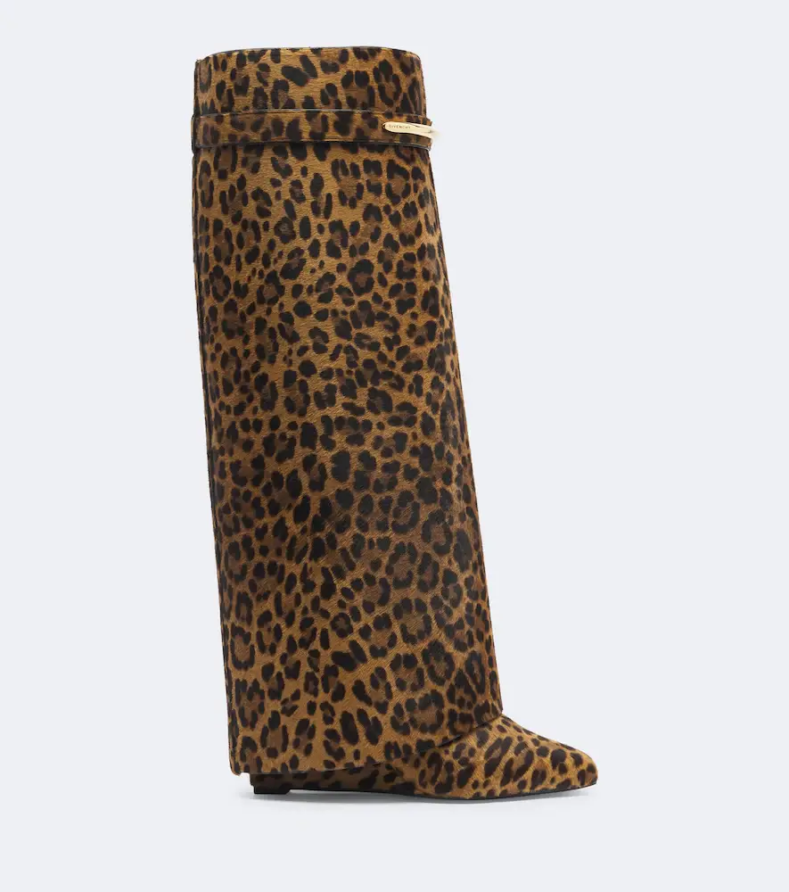 Givenchy Shark Pinch calf hair knee-high boots | Thumbnail 2