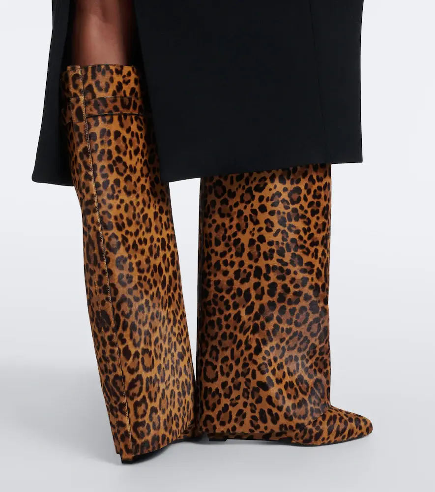 Givenchy Shark Pinch calf hair knee-high boots | Thumbnail 5