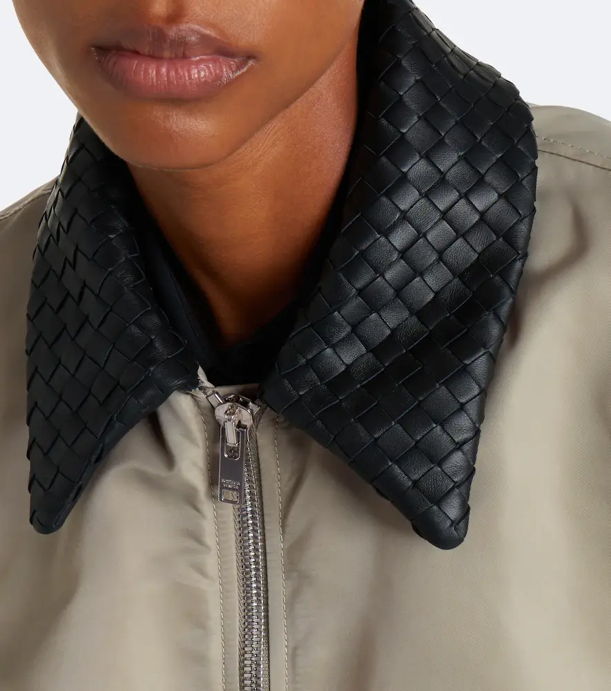 Bottega Veneta Leather-trimmed bomber jacket | Thumbnail 5 Bottega Veneta Leather-trimmed bomber jacket | Thumbnail 5