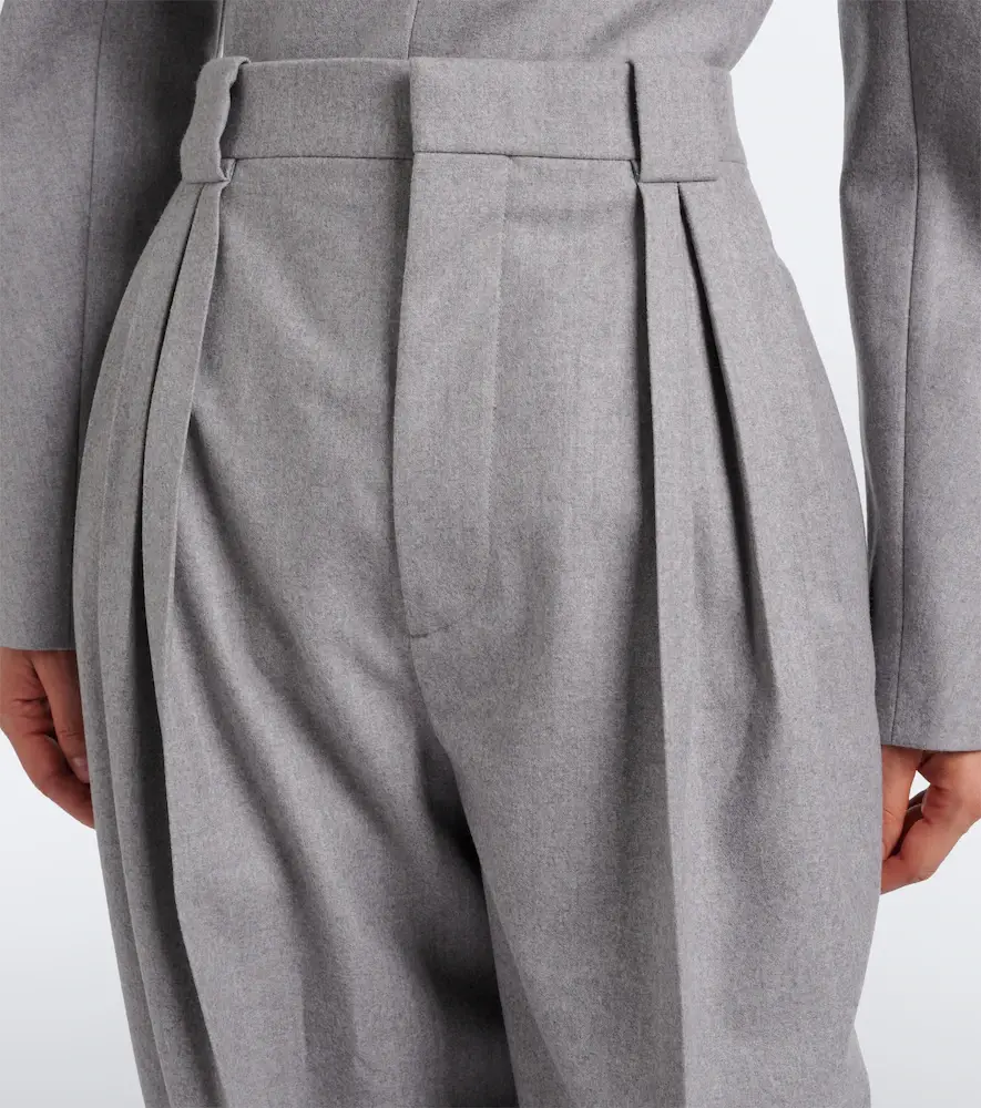 Bottega Veneta Pleated wool flannel tapered pants | Thumbnail 5 Bottega Veneta Pleated wool flannel tapered pants | Thumbnail 5