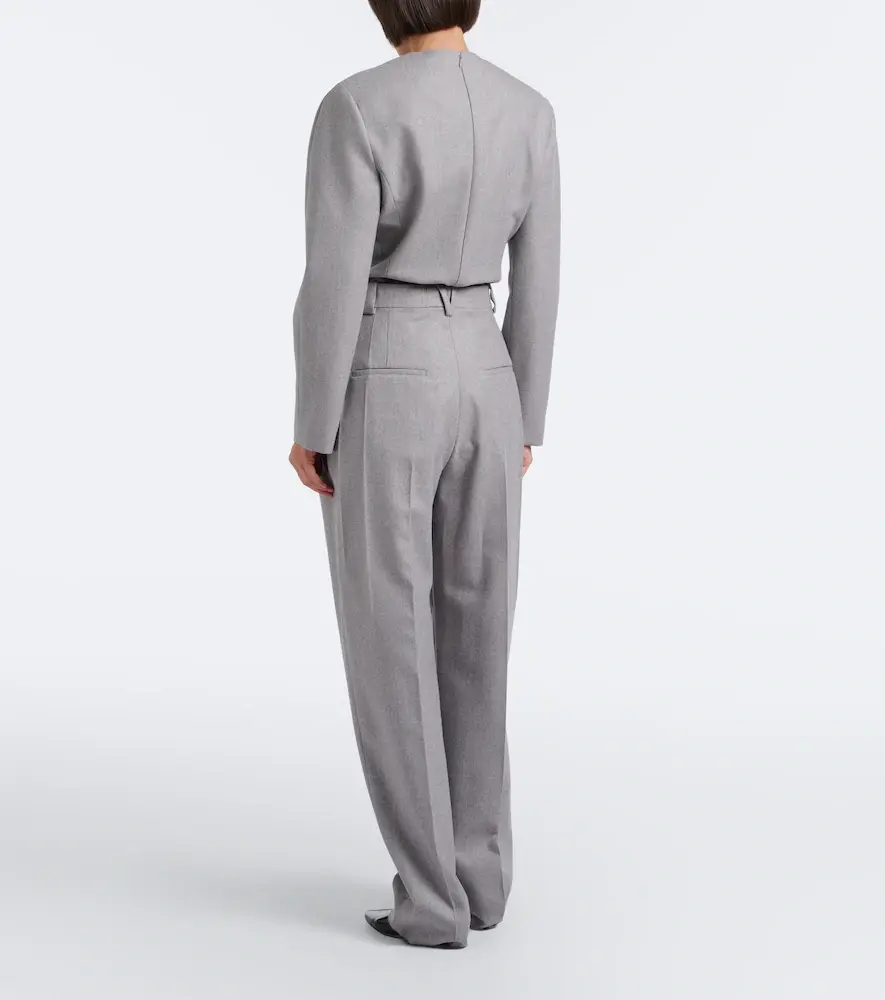 Bottega Veneta Pleated wool flannel tapered pants | Thumbnail 6 Bottega Veneta Pleated wool flannel tapered pants | Thumbnail 6