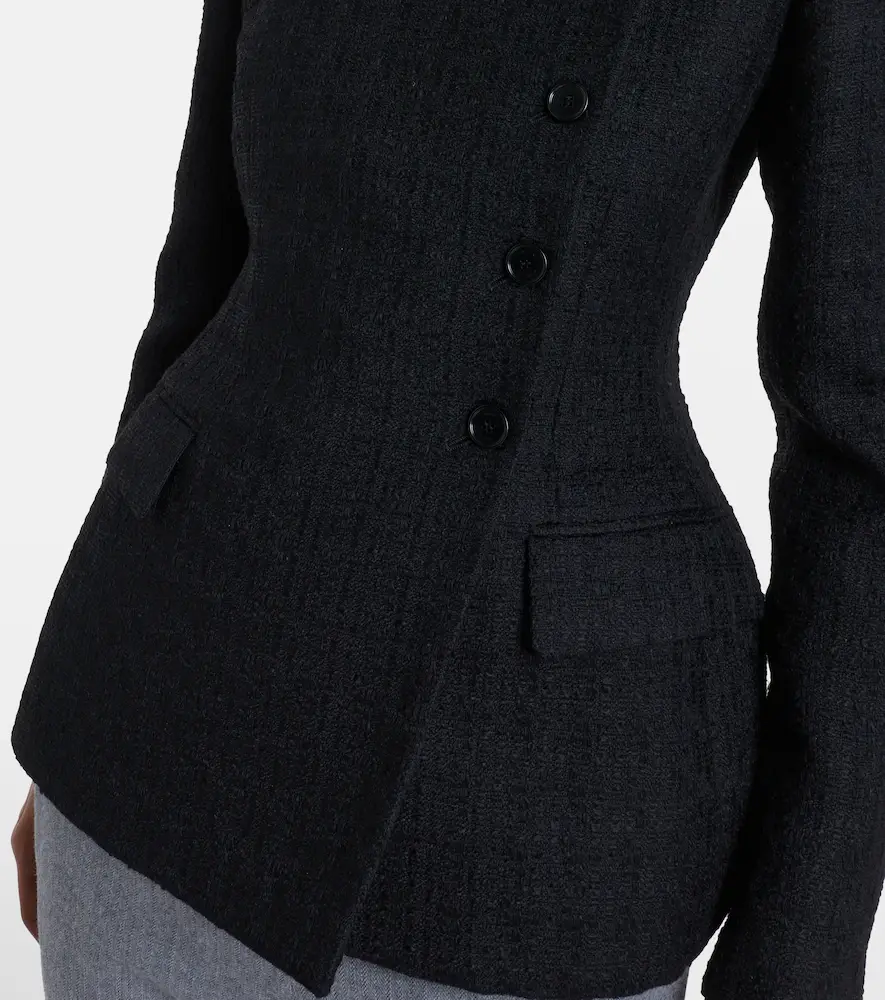 Alexander McQueen Wool and mohair tweed jacket | Thumbnail 3 Alexander McQueen Wool and mohair tweed jacket | Thumbnail 3
