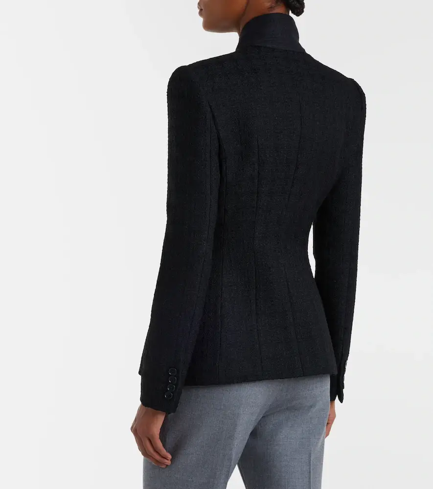 Alexander McQueen Wool and mohair tweed jacket | Thumbnail 4 Alexander McQueen Wool and mohair tweed jacket | Thumbnail 4