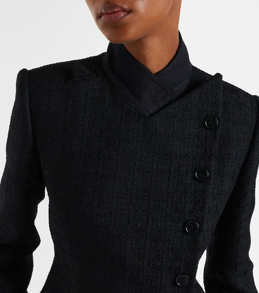 Alexander McQueen Wool and mohair tweed jacket | Thumbnail 5 Alexander McQueen Wool and mohair tweed jacket | Thumbnail 5