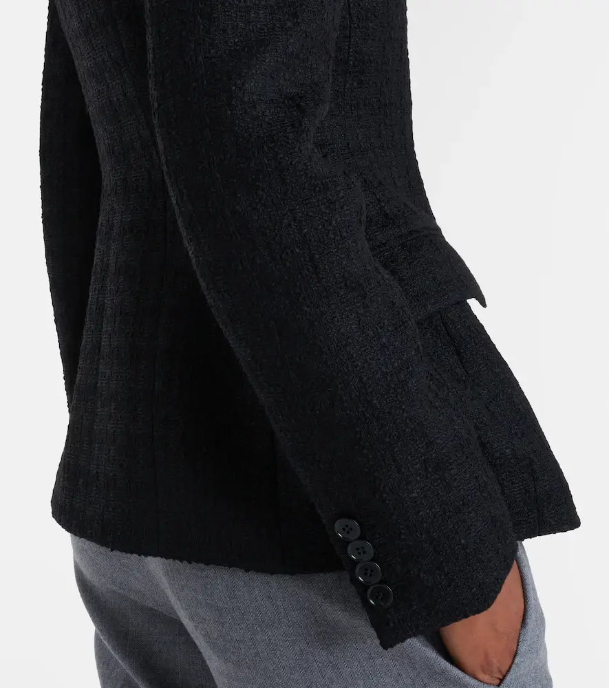 Alexander McQueen Wool and mohair tweed jacket | Thumbnail 6 Alexander McQueen Wool and mohair tweed jacket | Thumbnail 6