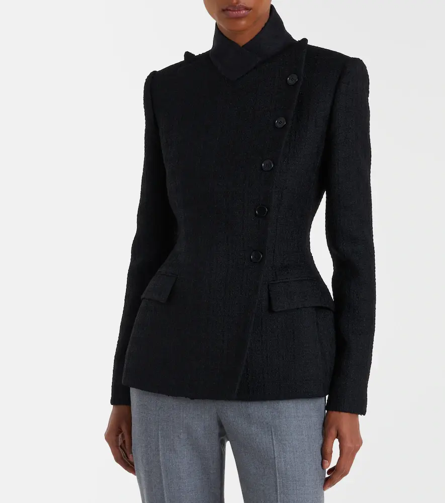 Alexander McQueen Wool and mohair tweed jacket | Thumbnail 7 Alexander McQueen Wool and mohair tweed jacket | Thumbnail 7