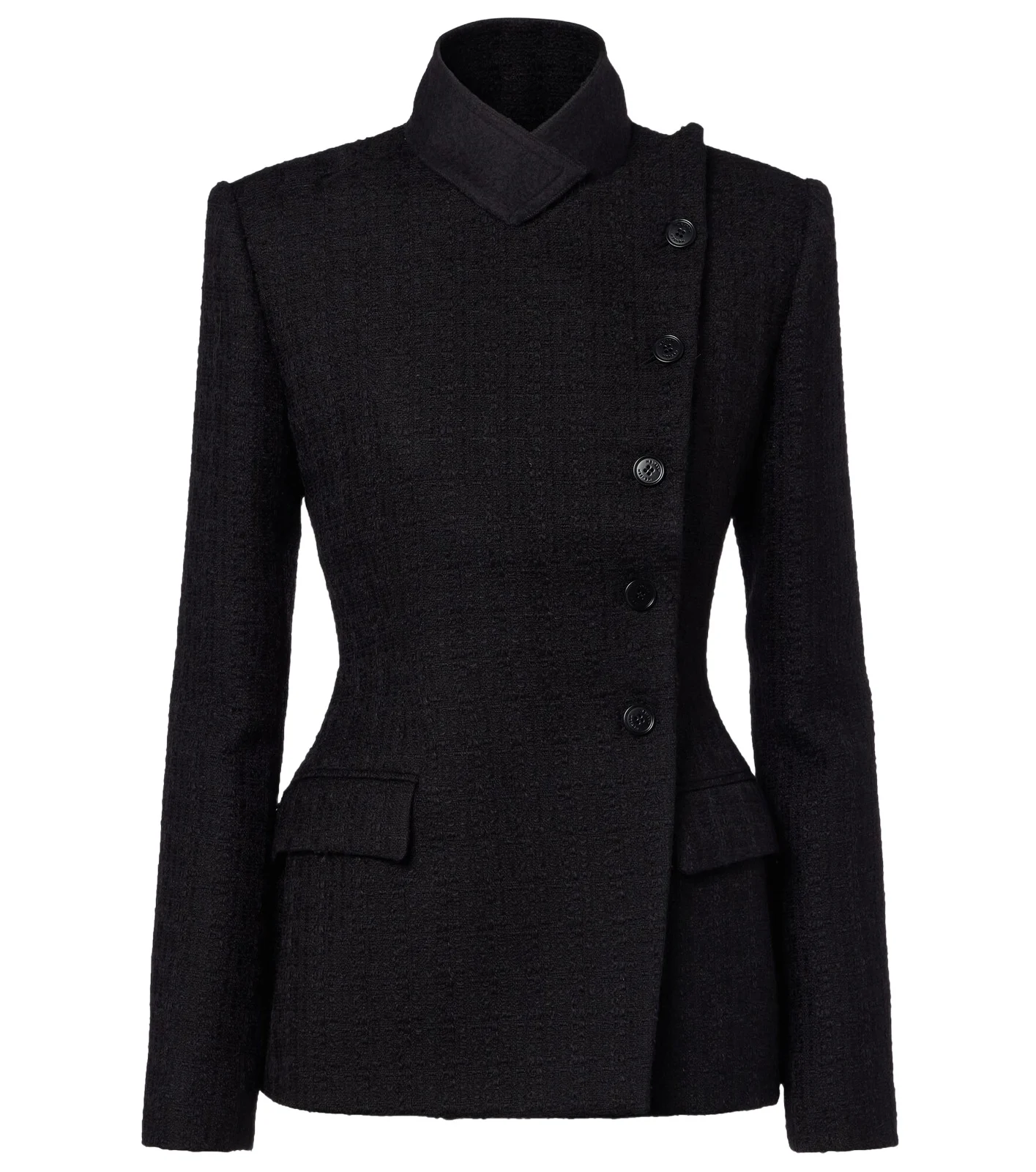 Wool and mohair tweed jacket