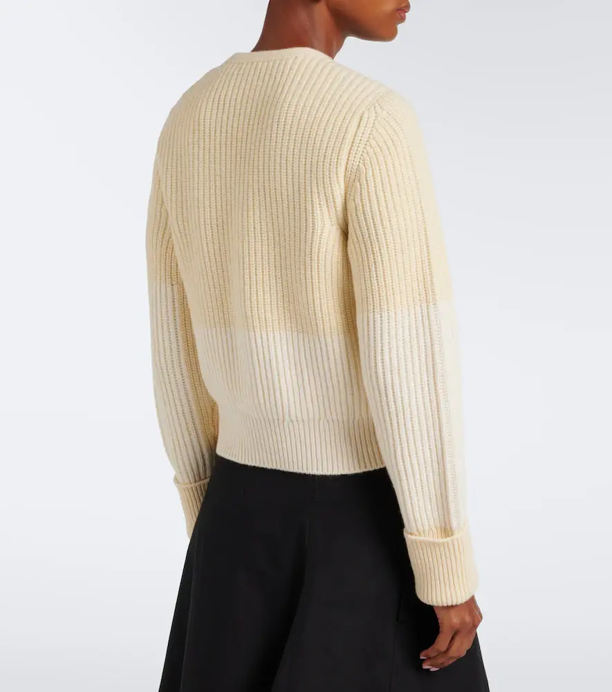 Bottega Veneta Ribbed-knit wool and cashmere cardigan | Thumbnail 4 Bottega Veneta Ribbed-knit wool and cashmere cardigan | Thumbnail 4