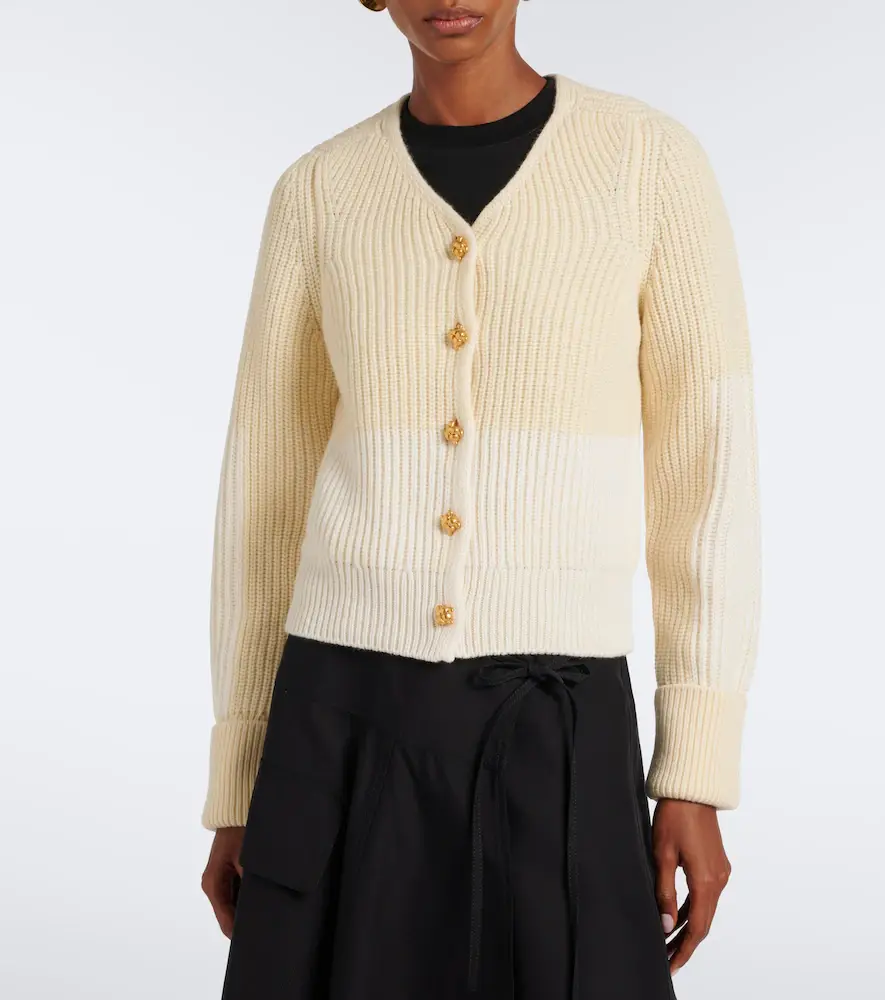 Bottega Veneta Ribbed-knit wool and cashmere cardigan | Thumbnail 5 Bottega Veneta Ribbed-knit wool and cashmere cardigan | Thumbnail 5